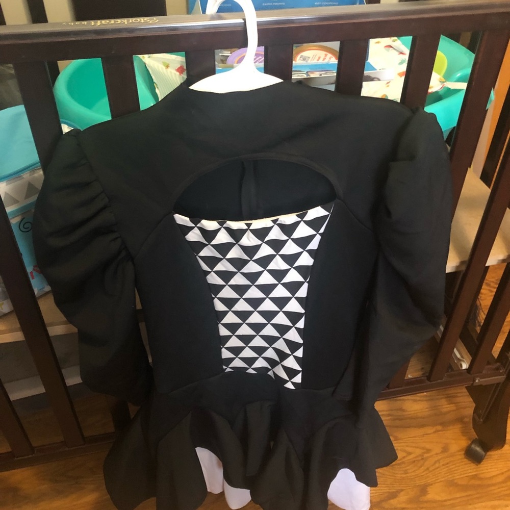 Black and white adult dance costume